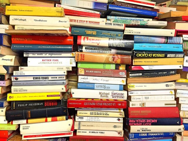 books on books on books